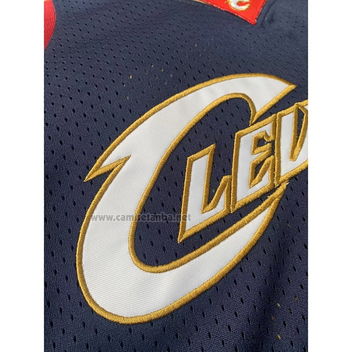 Camiseta Cleveland Cavaliers Lebron James #23 Mitchell & Ness 2008-09 Azul